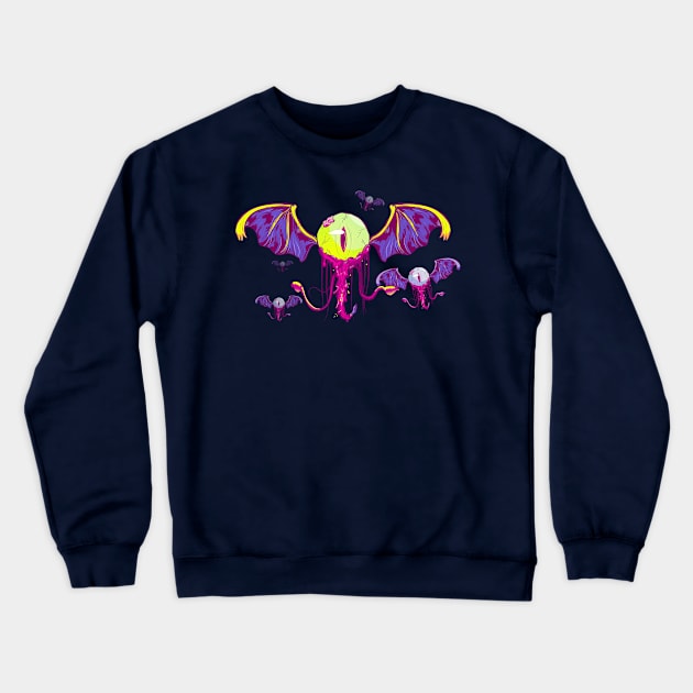 Eye Zombie Invasion Crewneck Sweatshirt by tokebi